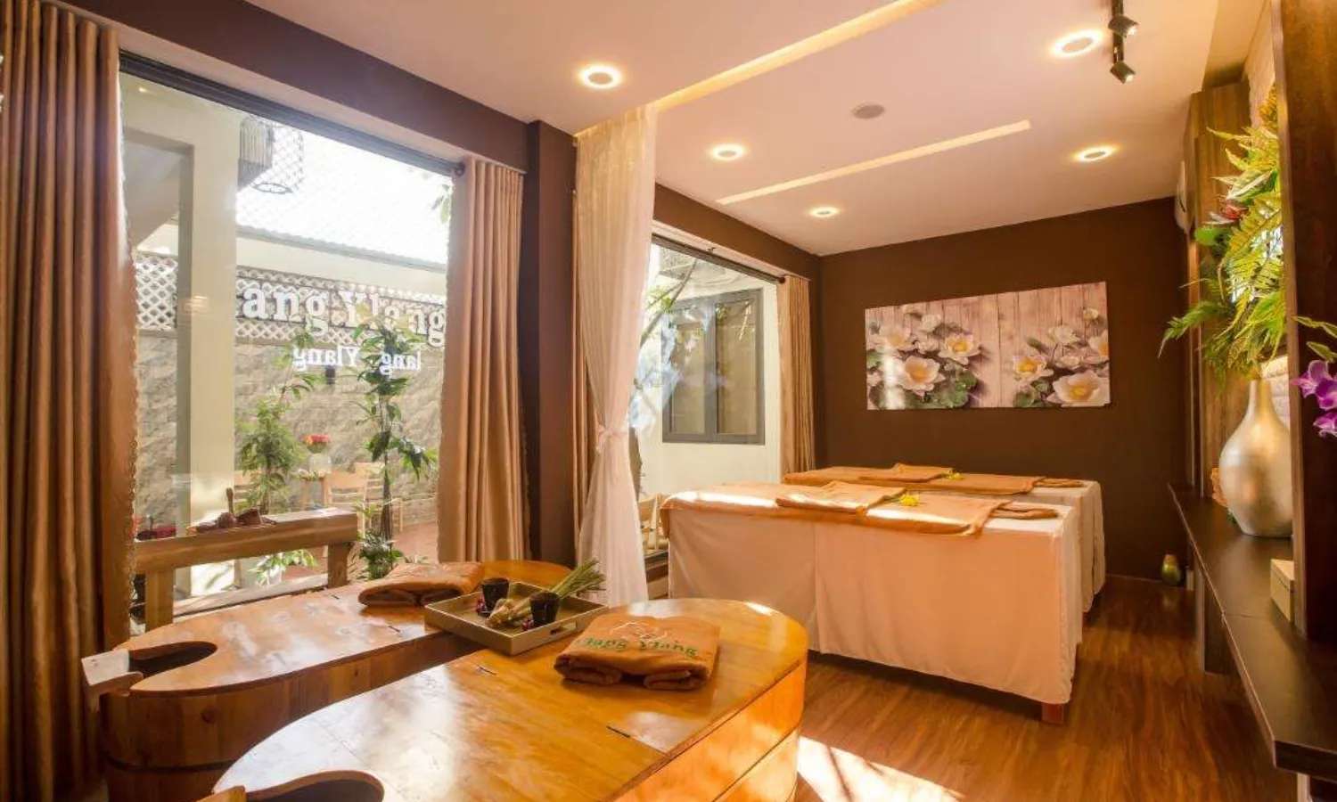Không gian ấm áp của spa