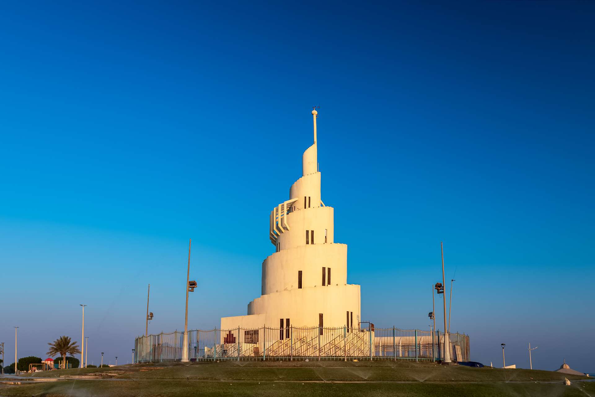 Khung cảnh bình minh tuyệt đẹp tại Corniche Dammam Al Khobar, Ả Rập Xê Út