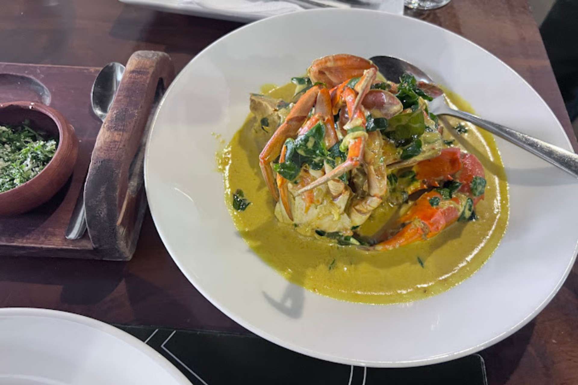 Món cà ri Cua tại Colombo