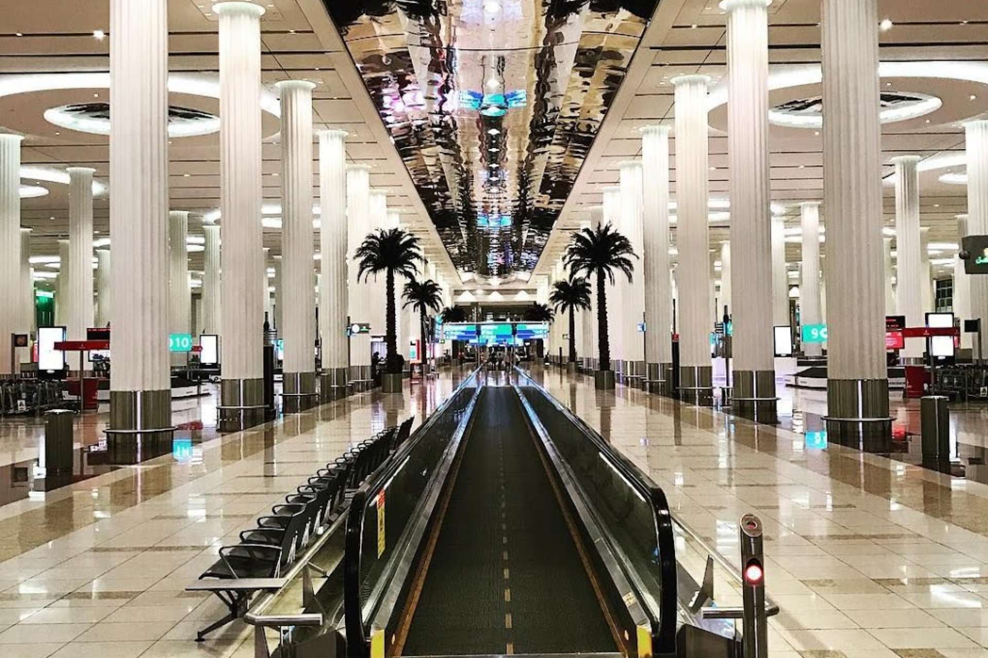 Không gian bên trong sân bay Quốc tế Dubai