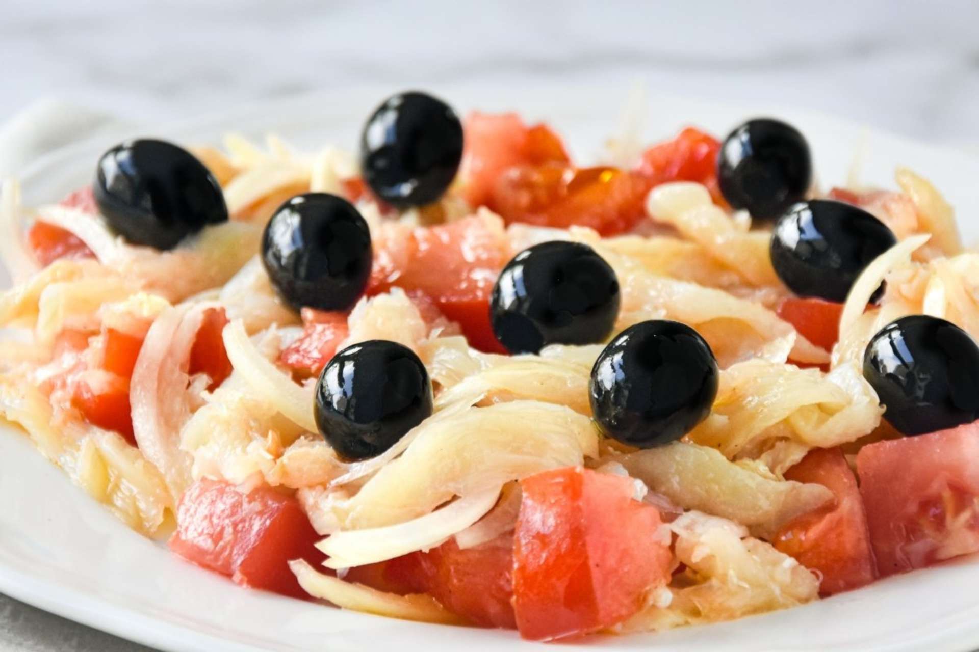 Món Salad Esqueixada truyền thống ở Barcelona