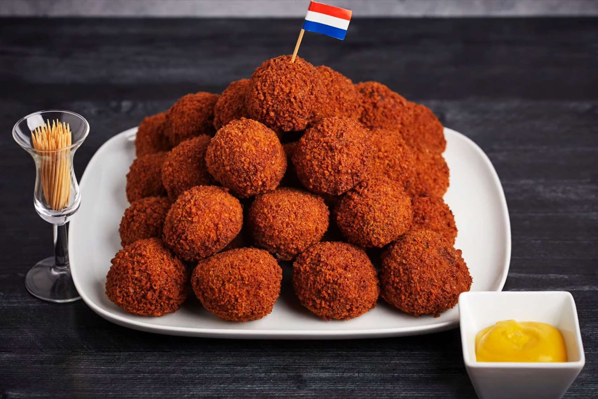 Món thịt viên chiên giòn ẩm thực truyền thống ở Amsterdam
