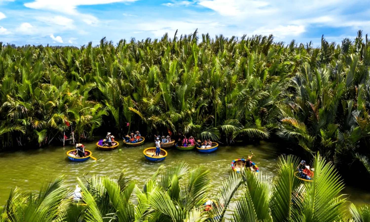 trải nghiệm thuyền thúng rừng dừa bảy mẫu