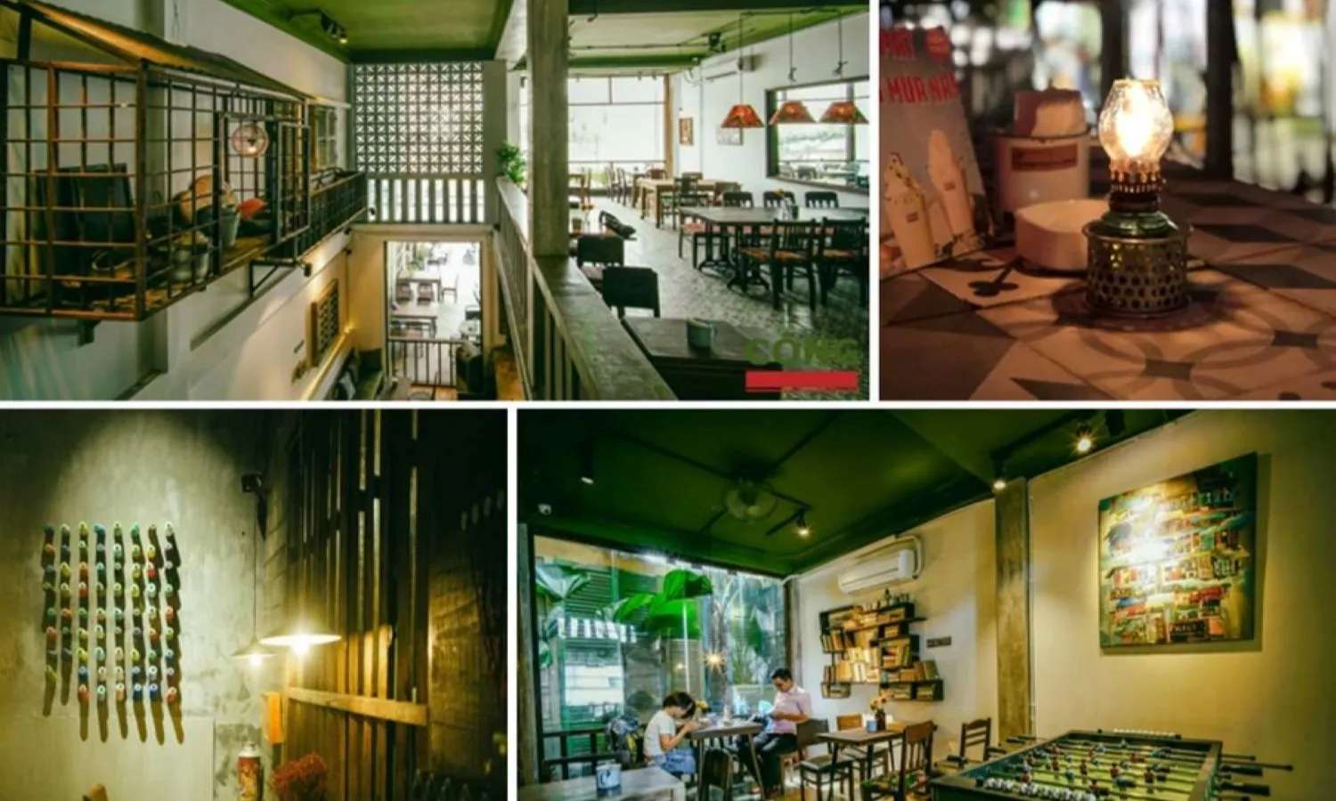 Không gian quán Cộng Cà Phê tại các cơ sở Hả Nội
