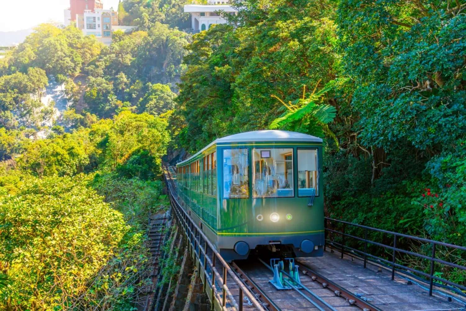 chuyến tàu leo núi Hong Kong Peak Tram