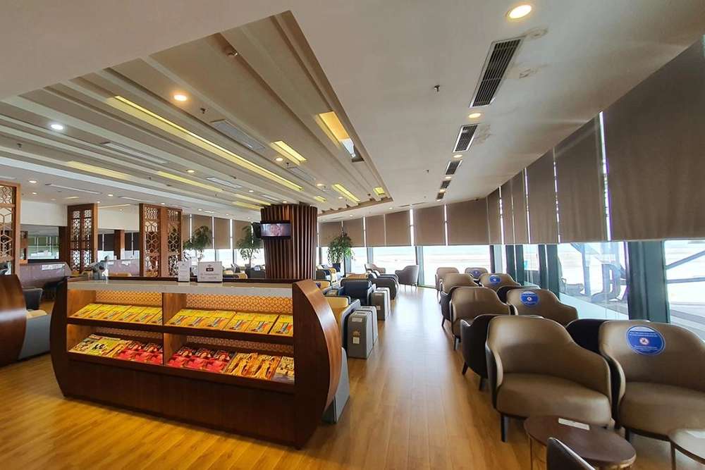 không gian phòng chờ nội bài lotus lounge