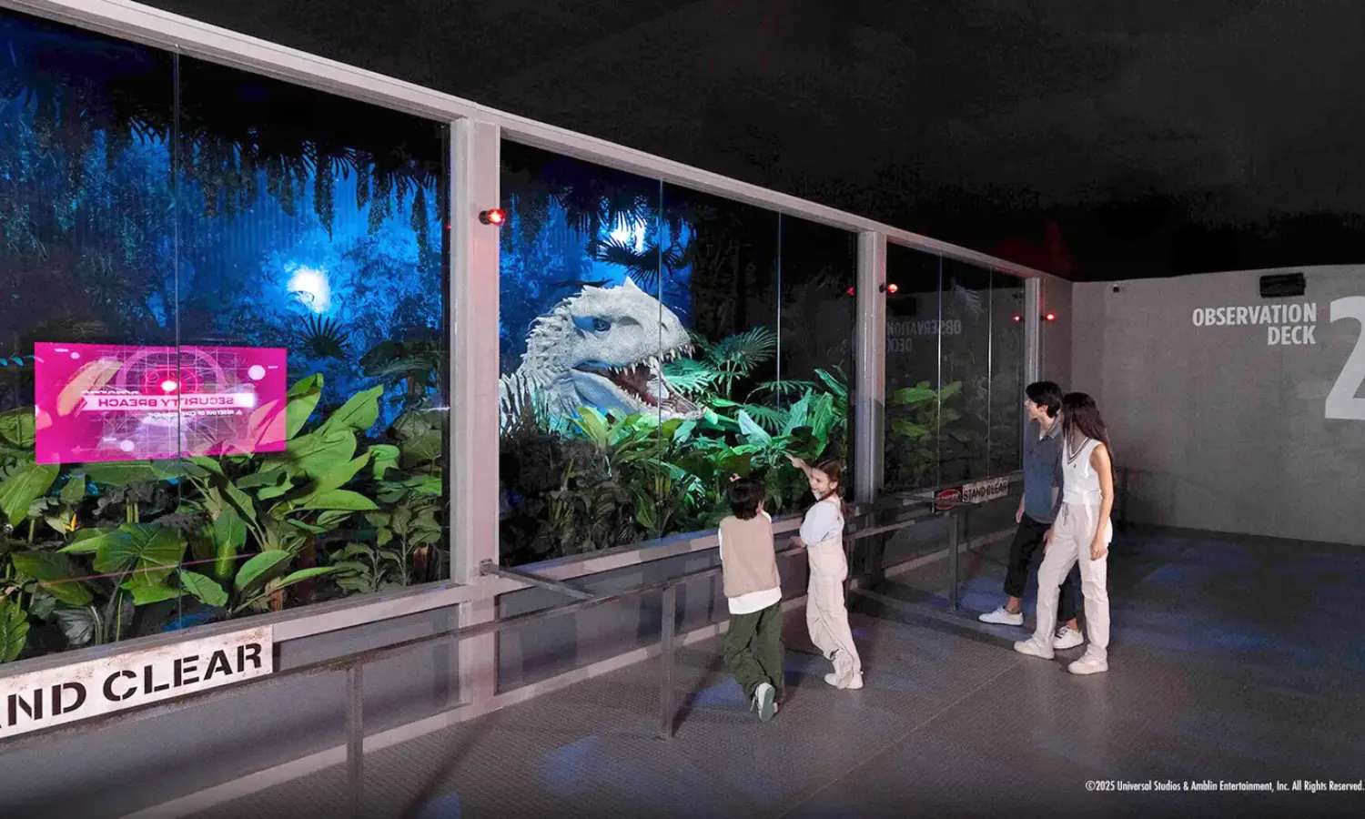 quan sát khủng long tại Jurassic World