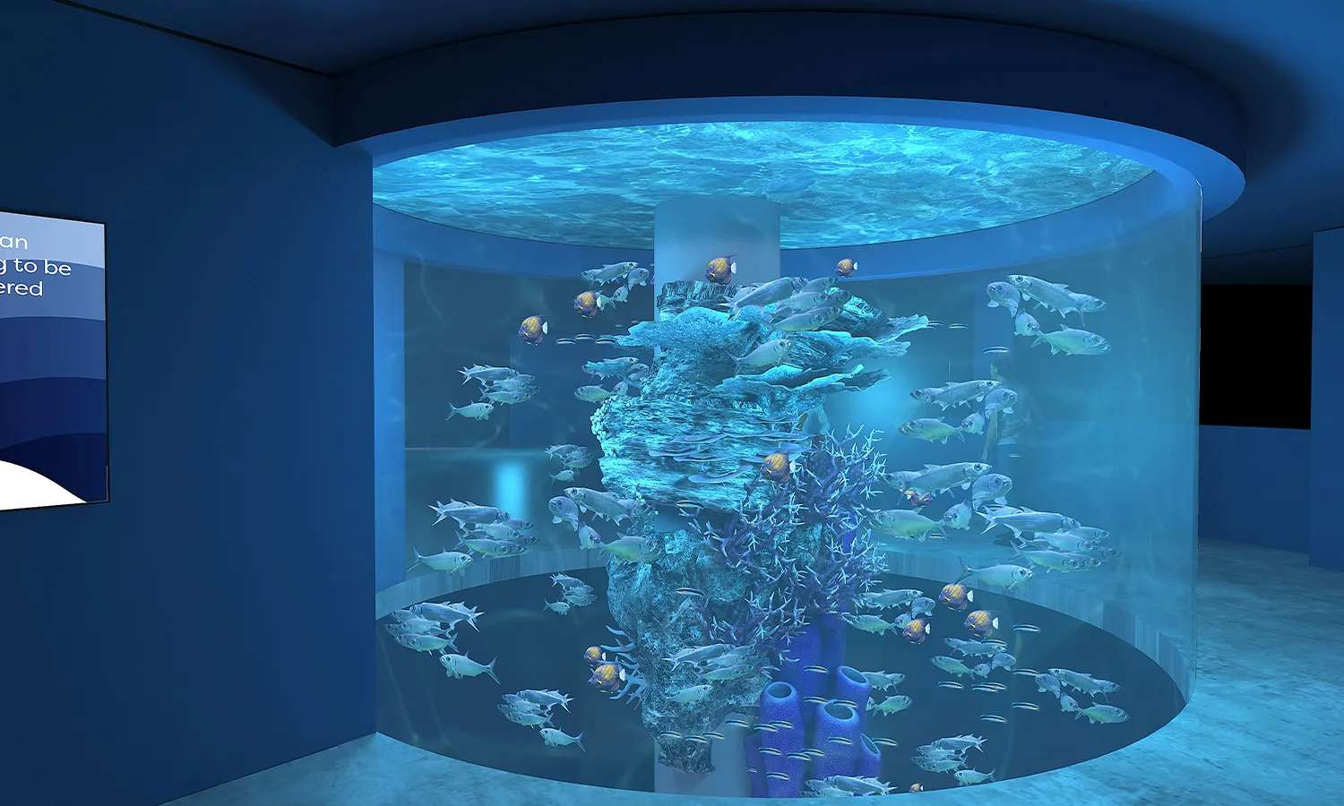bên trong thủy cung Oceanarium