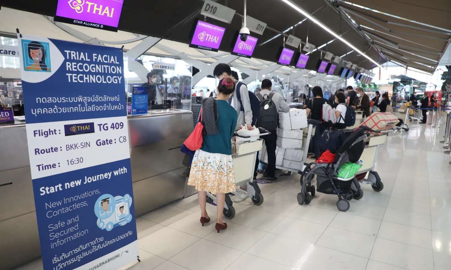 hành lý xách tay Thai Airways cần được dán nhãn của hãng