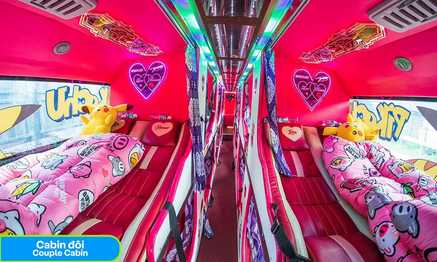 khoang giường nằm xe Hà Nội Sapa