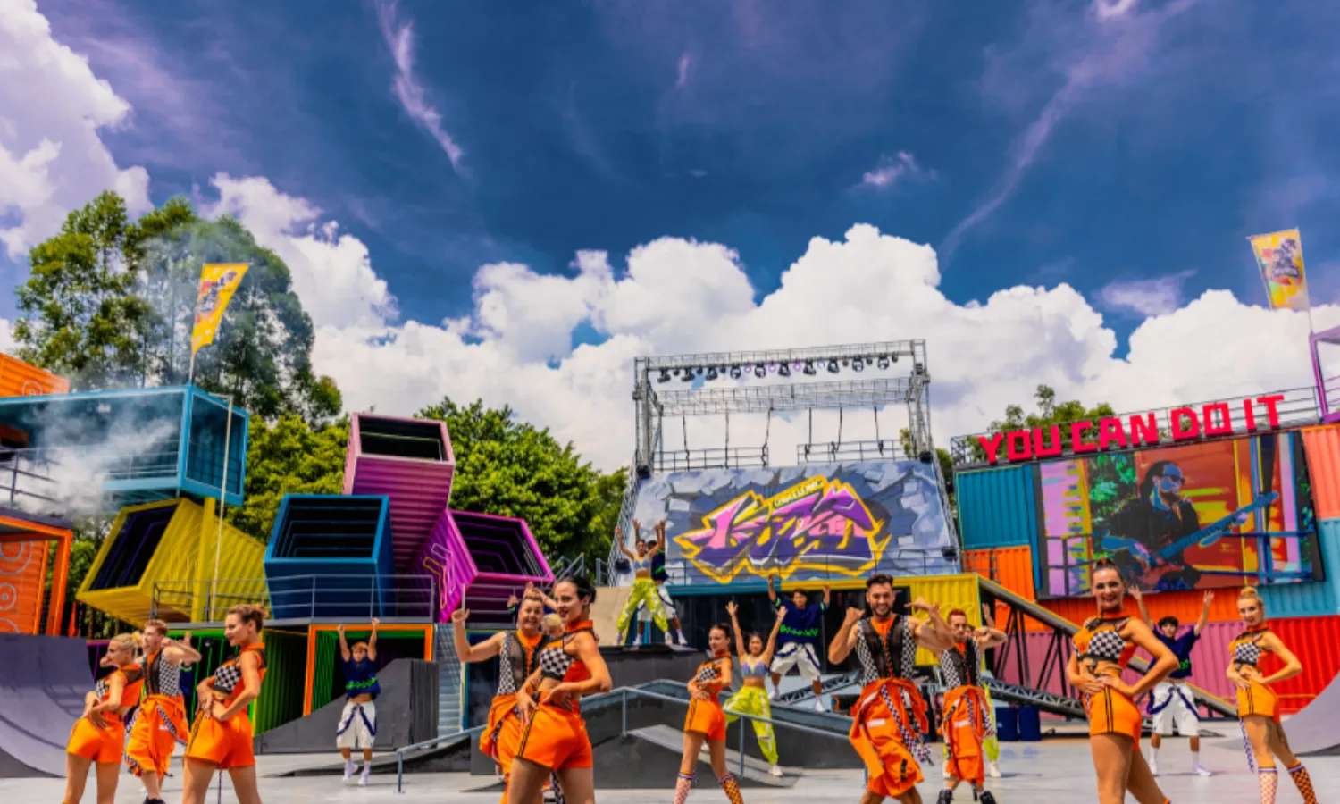 show biểu diễn tại công viên thiên đường chimelong
