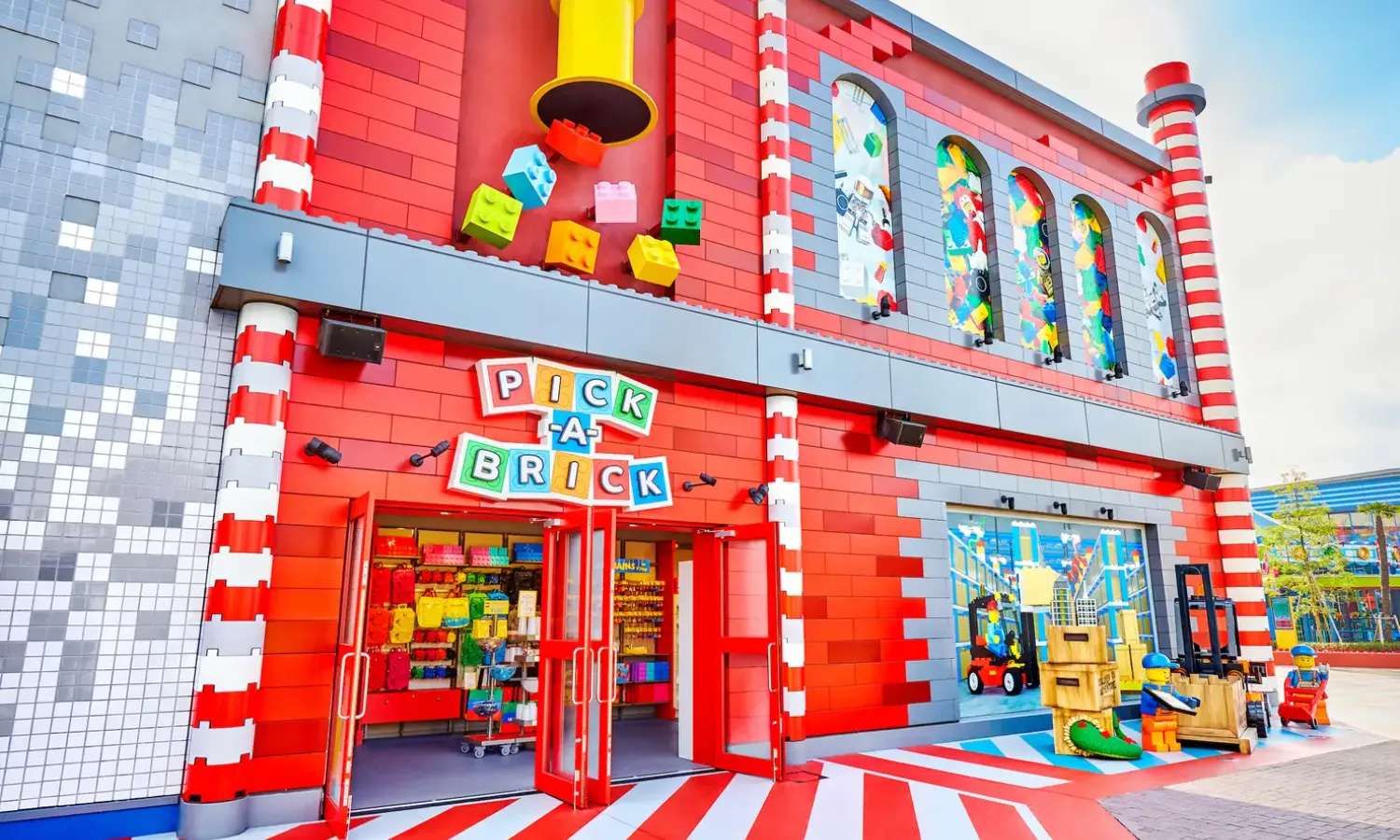 Tường gạch Pick-A-Brick ở LEGOLAND® Japan