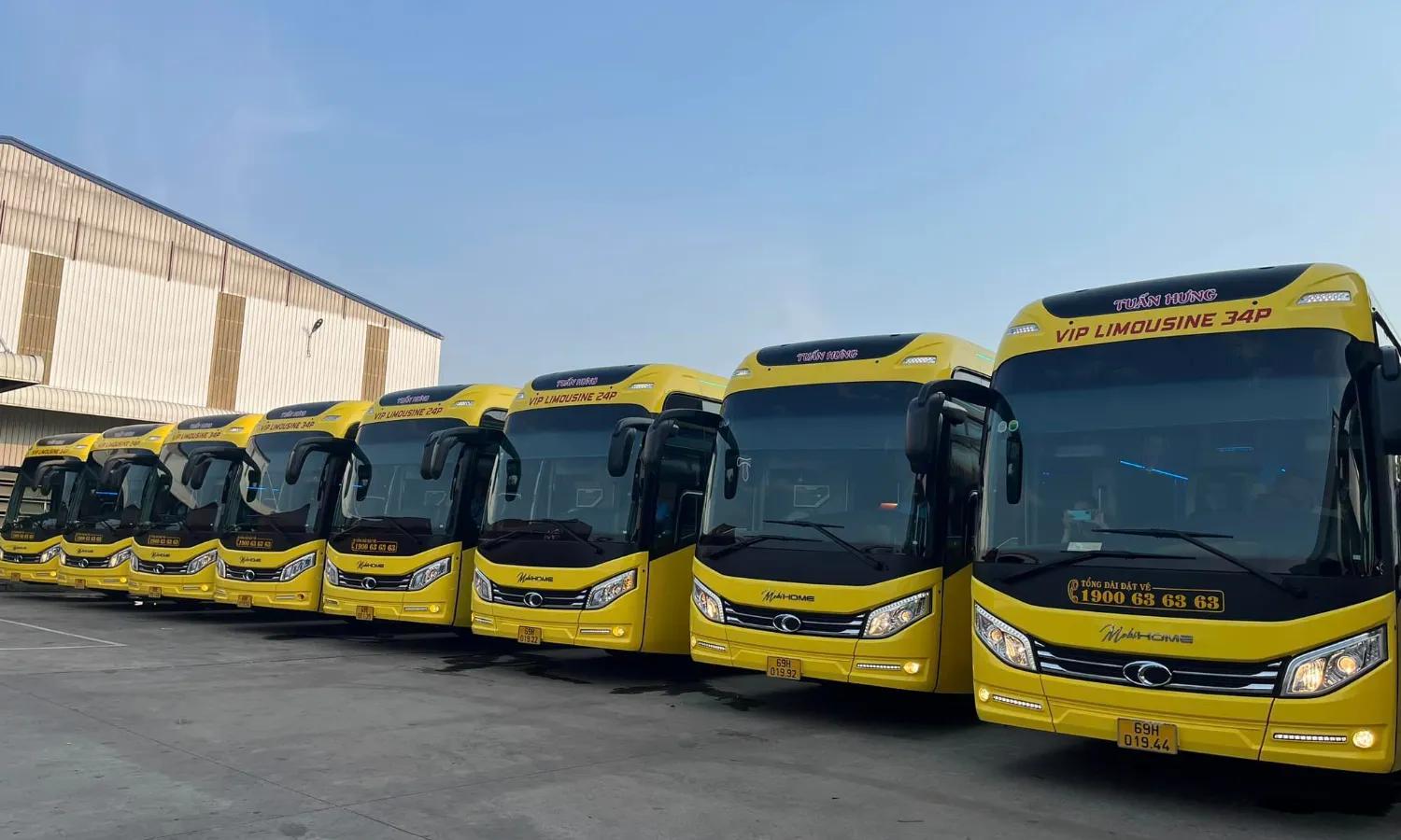 Nhà xe Tuấn Hưng tuyến Xe đi Cà Mau