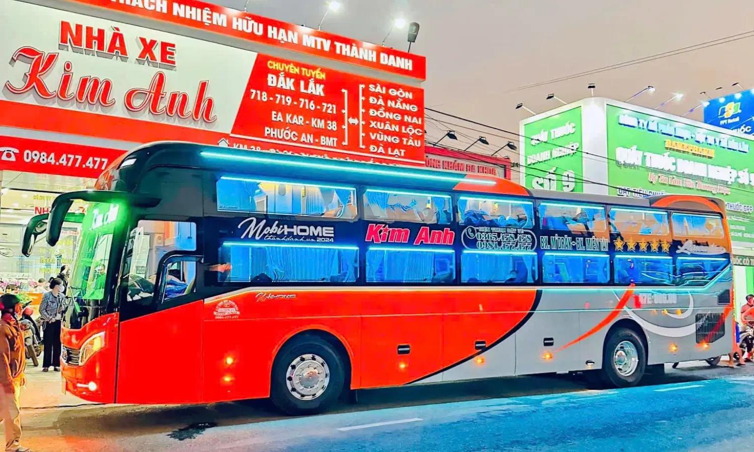 Nhà xe Kim Anh xe đi Đắk Lắk