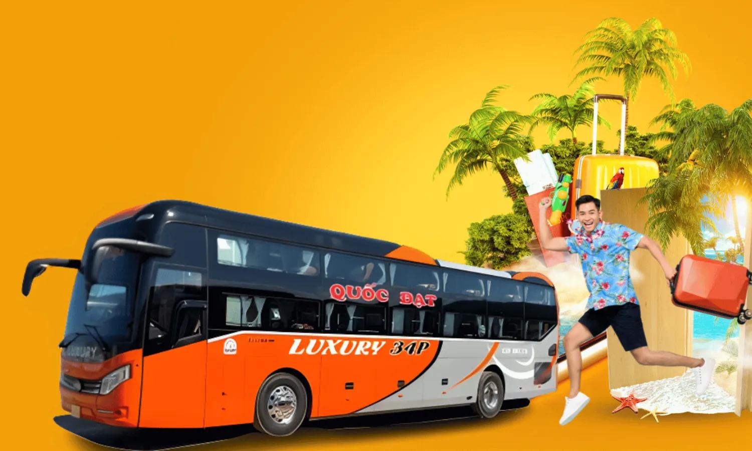 Xe giường nằm cao cấp Quốc Đạt tuyến xe đi Đắk Lắk