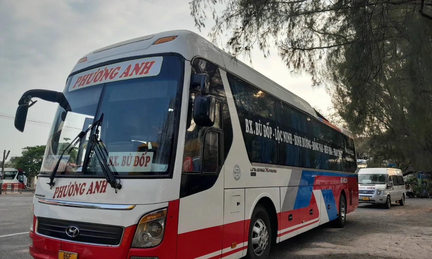 Phương Anh (Phan Thiết) tuyến xe đi bình phước