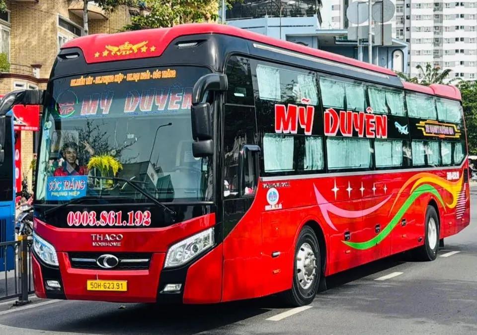 Xe Mỹ Duyên tuyến xe đi sóc trăng