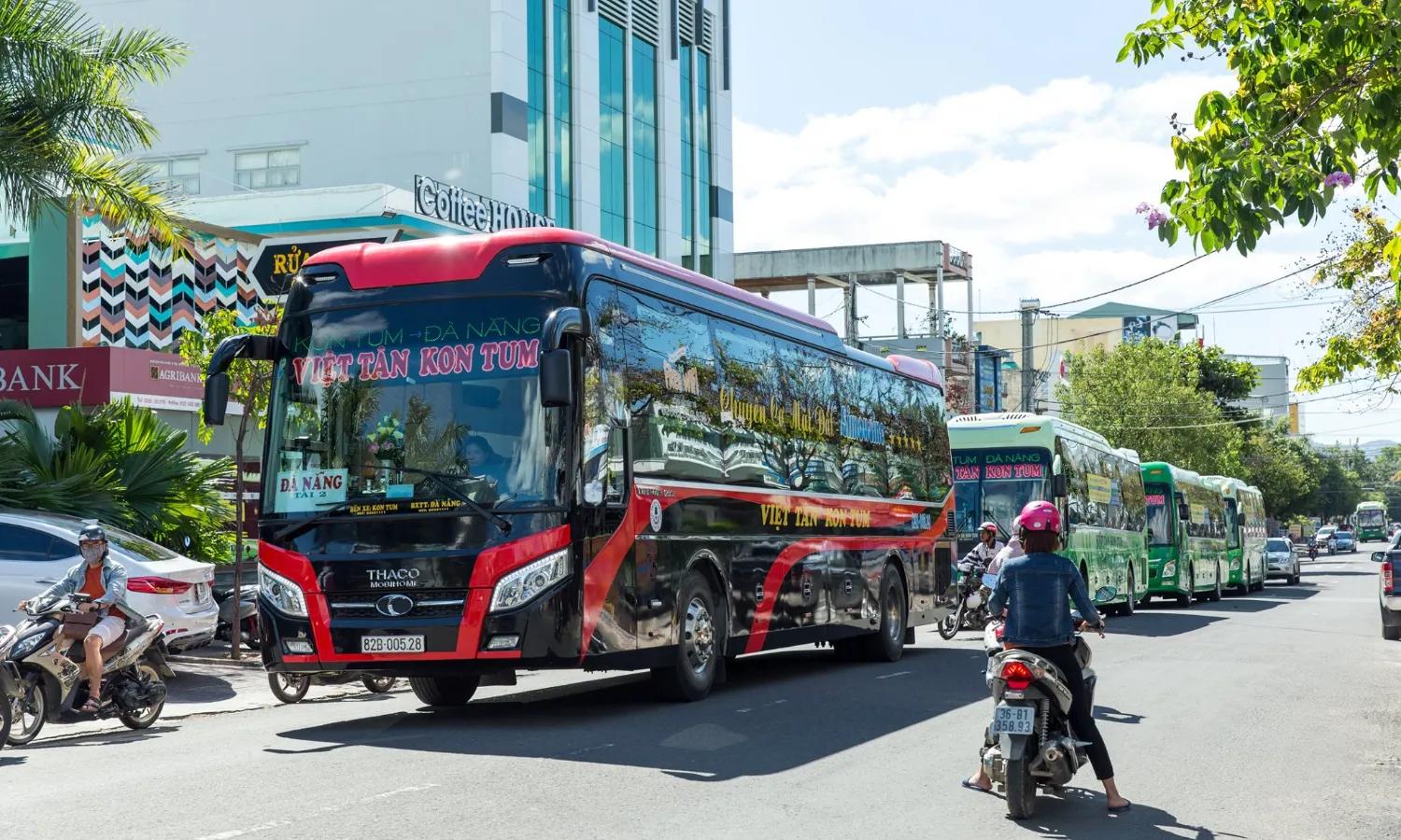 Nhà xe Việt Tân tuyến xe đi Kon Tum