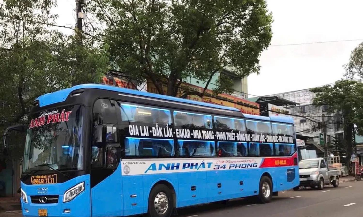 Nhà xe Anh Phát tuyến xe đi Kon Tum