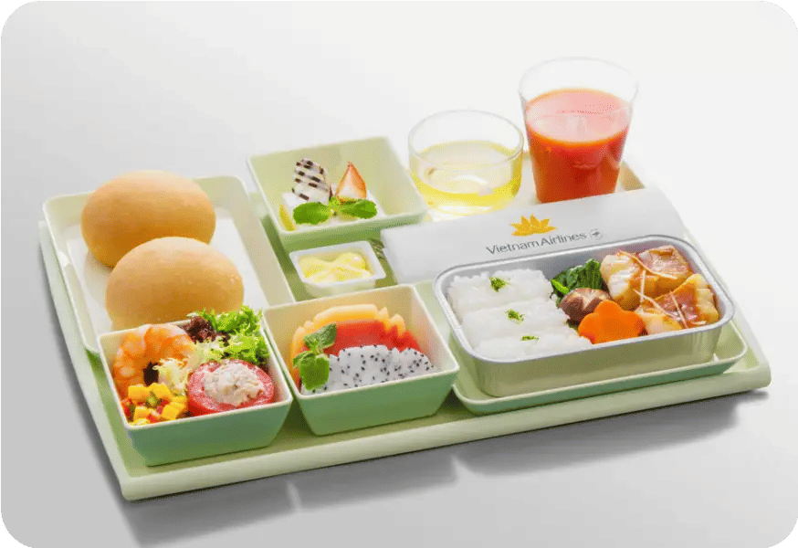 Vietnam Airlines premium economy meals