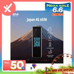 4G eSIM for Japan by GoHub , VND 160.000