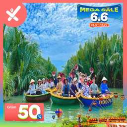 Vé tham quan rừng dừa Bảy Mẫu bằng thuyền thúng , VND 170.000