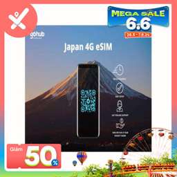 eSIM 4G GoHub dùng tại Nhật Bản , VND 160.000