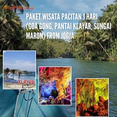 Pacitan 1 Day Tour Package (Gong Cave, Klayar Beach, Maron River) From Jogja By Arowisata 1