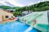 Splash down numerous thrilling water slides for kids and adults alike