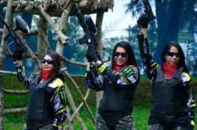 Paintball at Taman Wisata Kopeng