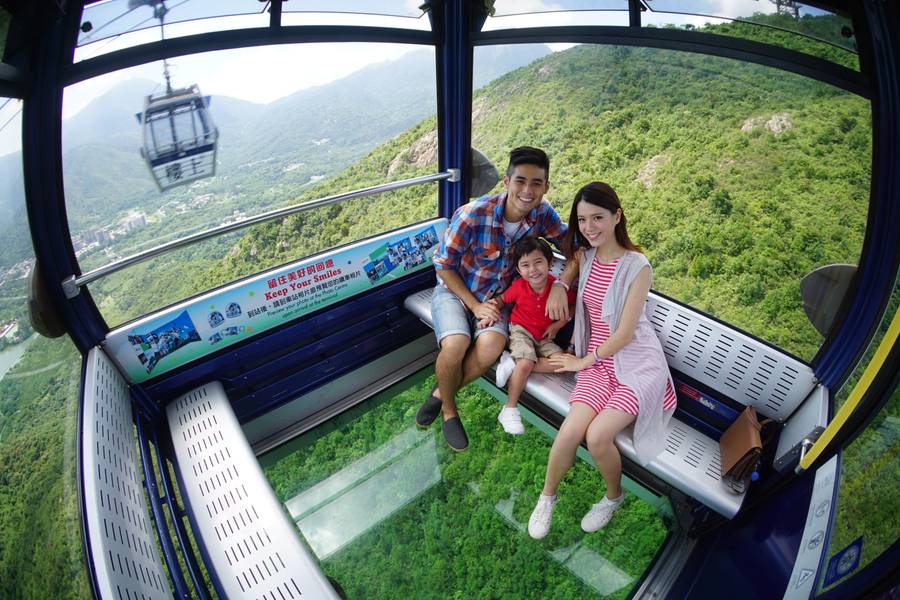 Take the Tung Chung Line to Tung Chung Station, then walk for 5 minutes to the Ngong Ping 360 Cable Car Terminal