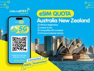 4G Travel eSIM Australia & New Zealand by JavaMifi