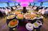 Feast on the sumptuous buffet dinner