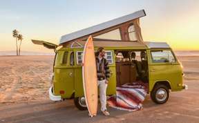 Malibu Beach Surfing Tour in a Vintage VW Van｜Los Angeles