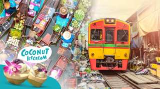 Floating Market Day Tour from Bangkok: Damnoen Saduak, Maeklong Market & Amphawa Fireflies Cruise | Thailand