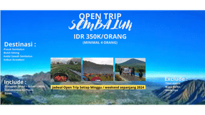 Open Trip lombok Sepanjang tahun 2024. 