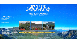 Open Trip Lombok Throughout 2024., Rp 440.000