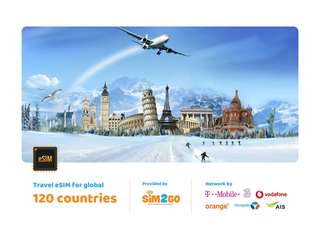 Global 4G eSIM (120 countries) by Sim2Go, USD 38.26