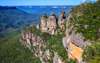 Arrive at Echo Point lookout and marvel at the breathtaking views of the Three Sisters rock formation