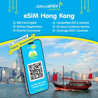 4G Travel eSIM Hong Kong by JavaMifi
