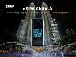 4G eSIM for Southeast Asia (5 Countries), Hongkong & Macao by GoHub , THB 104.19