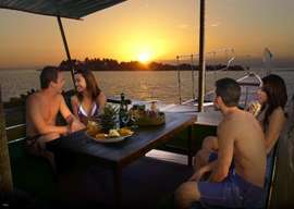 Mactan Sunset Cruise with Snacks, Fruit Platter & Wine with Hotel Transfer | Cebu