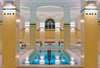 Admire the exquisite architectural and interior design of the indoor baths