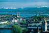 Gaze out to the picture-perfect view of Zurich and its surroundings on the cable car