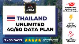 Thailand - Unlimited 4G/5G Data eSIM