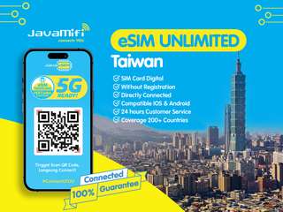 4G Travel eSIM Taiwan Unlimited by JavaMifi