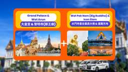 Private Temple Tour: Grand Palace, Wat Arun, Wat Pak Nam(Big Buddha), USD 77.49