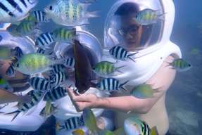 Trải Nghiệm Đi Bộ Dưới Biển kèm Lặn Biển Chụp Ảnh tại Semporna | Sabah