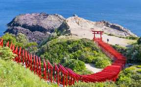 北九州山口 秋芳洞一日游｜秋芳洞・和布刈停车区・元乃隅稲成神社・角島大橋｜博多出发