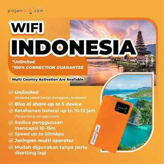 Pinjamwifi: Truly Unlimited Wi-Fi - Indonesia Daily - Weekly - Monthly